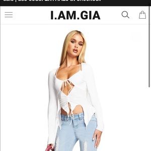 Iamgia “Svana” long sleeve top. BNWT. Size xxs but fits up to a small!